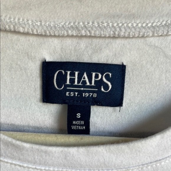 Chaps Women’s Cotton Blue & White Striped Coastal Beach Preppy Maxi Dress Sz S - Picture 2 of 7